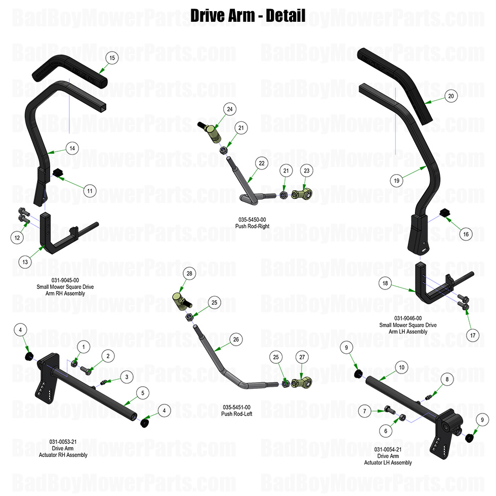 2025 ZT Elite - Drive Arm - Detail